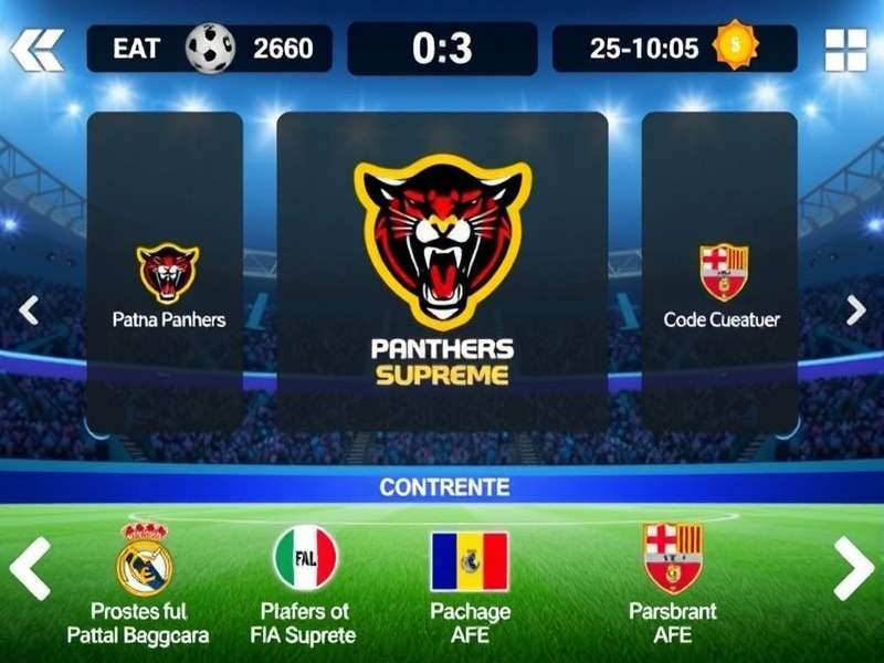 Patna Panthers FIFA Supreme controls and interface